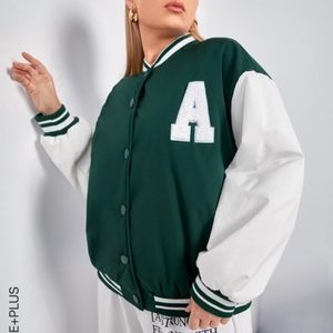Green Varsity Bomber Jacket